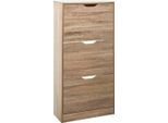 Scarpiera In Legno, 60X24X118 Cm, Naturale