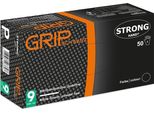 Guanto Monouso Grip, In Nitrile, Non Polverizzato, Nero, Taglia 11, Scatola=50 Pezzi