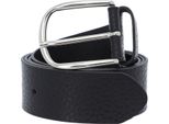 Vanzetti Pelle Cintura Glitter Radiance 40Mm Metallic Belt W80 Black Metallic Nero