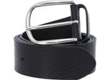 Vanzetti Pelle Cintura Glitter Radiance 40Mm Metallic Belt W105 Black Metallic Nero