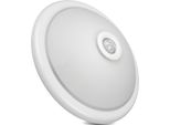 Plafoniera Con Sensore Di Movimento E Crepuscolare Lampada Pir Illuminazione Max40W E27