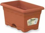 Fioriera In Terracotta Con Sottovaso Integrato 50X20Cm