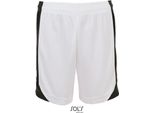 Sols Teamsport 01718 | Olimpico Contrast Short - Colore: Bianco/Nero - Taglia: Xxl