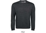 Sols 01168 | Felpa Da Uomo Spider 50% Cotone / 50% Poliestere - Colore: Charcoal Melange - Taglia: M