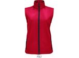 Sols 02888 | Damen Race Bodywarmer Donna Softshell - Idrorepellente - Colore: Pepper Red - Taglia: S