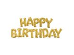 Ghirlanda Di Palloncini "Happy Birthday"" 190X25Cm | Oro"