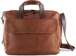 Harold's Pelle Borsa Da Ufficio Borsa A Tracolla Con Scomparto Per Laptop Ivy Lane Notebook Businessbag Cognac Marrone