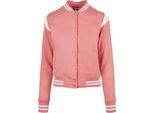 Urban Classics Donna - Felpa Inset College Rosa - Xs