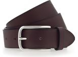 Vanzetti Pelle Cintura Denim Love 35Mm Full Leather Belt W90 Dark Brown Marrone Scuro