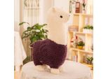 38 Cm Peluche Alpaca Realistico Cammello Alpaca, Viola