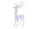 Vidaxl Led Renna Xxl Decorazione Natalizia Acrilica 250 Led 180 Cm Multicolore