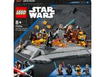 Lego 75334 Star Wars Obi-Wan Kenobi Contro Darth Vader, Playset Con Piattaforme Da Duello E Minifigure, Giocattolo Costruibile Per Bambini Dagli 8 Anni In Su