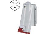 Presa Scame 4P 32A/400, IP44, Montaggio A Parete, A6212