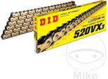 Catena Trasmissione Aperta Did Oro 126 Maglie 520 Chiusura Con Rivetto