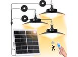 Led Luci Solari Lampade Solari Luce A Sospensione Giardino Esterno Sensore Luce Luce A Sospensione Giardino Luci Con Telecomando Per Negozio Cortile, Bianco Caldo
