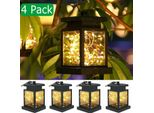 4 Pezzi Luci Solari Appese All'aperto Luci Solari Decorative Da Giardino Per Albero All'aperto Patio