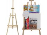Grande Set Di Pittura Per Adulti E Bambini Set Completo Di Pittura Colori Pennelli Cavalletto