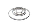 Matfer Bourgeat Anello Piatto Per Torte In Acciaio Inox Liscio 20 Cm