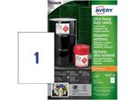Avery B4775-50 Etichetta Autoadesiva Rettangolo Permanente Bianco 50 Pz