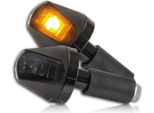 Terminali Universali Per Moto - Indicatori Di Direzione Hi-Power Led Cavaliere Nero Colorato Omologazione E