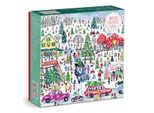 Galison Puzzle Fattoria Con Alberi Di Natale 1000 Pezzi