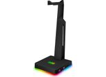 Connect It Neo Stand-It Rgb + Hub Usb, Nero
