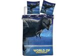World Of Dinosaurs Bettbezug Blau 140 X 200 Cm Poliestere