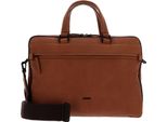 Picard Pelle Borsa Da Ufficio Borsa A Tracolla Con Scomparto Per Laptop Casual Business Bag Cognac Marrone