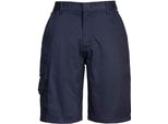 Portwest - Pantaloncini Donna PW317 Cargo (L Regular) (Blu Navy)