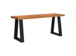 Syfax™ Panca Con Bordi Vivi 110 Cm In Legno Massello Di Acacia