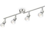 B.K.Licht Deckenleuchte, Grau (Nickelfarben), 4, H: 10,5Cm, 1 Stk., Leuchten, 4-Flammig, Led Deckenlampe, Dreh- Schwenkbar, Neutralweiß, Matt-Nickel, Deckenspot Deckenstrahler