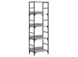 Libreria Grigia Sonoma 50X33X153 Cm In Materiale Ligneo