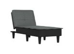 Chaise Longue In Tessuto Grigio Scuro