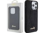 Guess Guhcp15Lpsfdgsk Custodia Rigida Per Iphone 15 Pro 6.1 Czarny/Nero Sequin Script Metal