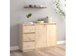 Maison Exclusive - Credenza 111X34X75 Cm In Legno Massello Di Pino