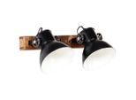 Lampada Da Parete In Stile Industriale Nero 45X25 Cm E27