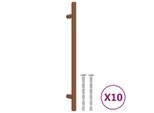 Maniglie Per Mobili 10 Pz. Bronzo 192 Mm Acciaio Inox