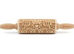 Mattarello Folkroll Motivo Polar Christmas, Junior, 23 Cm, Mattarello, Rullo Per Goffratura, Motivo, Rullo, Legno Di Faggio, 230986