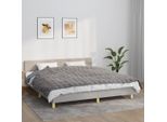 The Living Store Coperta Pesata Grigia 155X220 Cm 11 Kg Tessuto