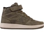 Kappa Stivali Sneaker Stringati Da Uomo Foderati Di Verde, Colore:Verde, Eu Taglia:36