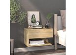 The Living Store Comodino A Parete Rovere Sonoma