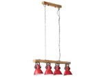 Vidaxl Plafoniera 25 W Rosso 90X24X111 Cm E27