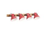 Vidaxl Applique 25 W Rosso 90X25 Cm E27