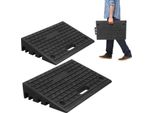 Bettizia Rampa Per Marciapiede Con Maniglie 2X Rampe Per Marciapiede In Gomma Rampa Per Carrozzina Portatile 49X30X11Cm Antiscivolo Per Carrozzina Auto