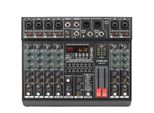 Mixer Audio, 6 Canali Mono, Alimentazione 48 V, Effetti Digitali, Spina Ue