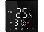 Inf Termostato Smart Zigbee Per Riscaldamento A Pavimento Elettrico Con Sensore Nero