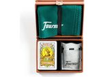 Fournier Mus-Spielset Con Tabellone Di Gioco In Look Menta E Moquette In Una Scatola Foderata In Pelle Finta Verde Verde Taglia Unica