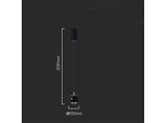 Lampada A Sospensione Led 3000K Nero V-TAC VT-7830-10078