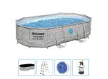 Set Piscina Bestway Power Steel 488X305X107 Cm