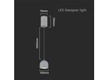 Lampada A Sospensione Led 3000K Grigio V-TAC VT-7794-7992